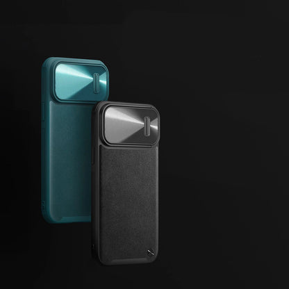Nillkin CamShield Leather S Case iPhone 14 Pro Max case with camera cover black_6