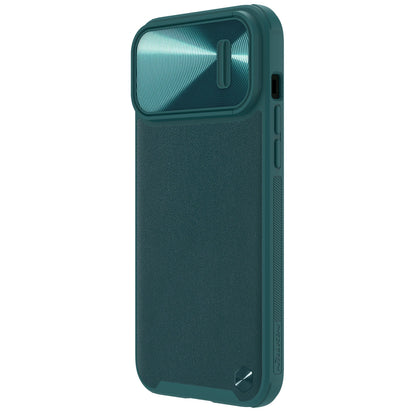Nillkin CamShield Leather S Case iPhone 14 Pro Max case with camera cover green_2