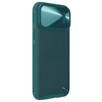 Nillkin CamShield Leather S Case iPhone 14 Pro Max case with camera cover green_3