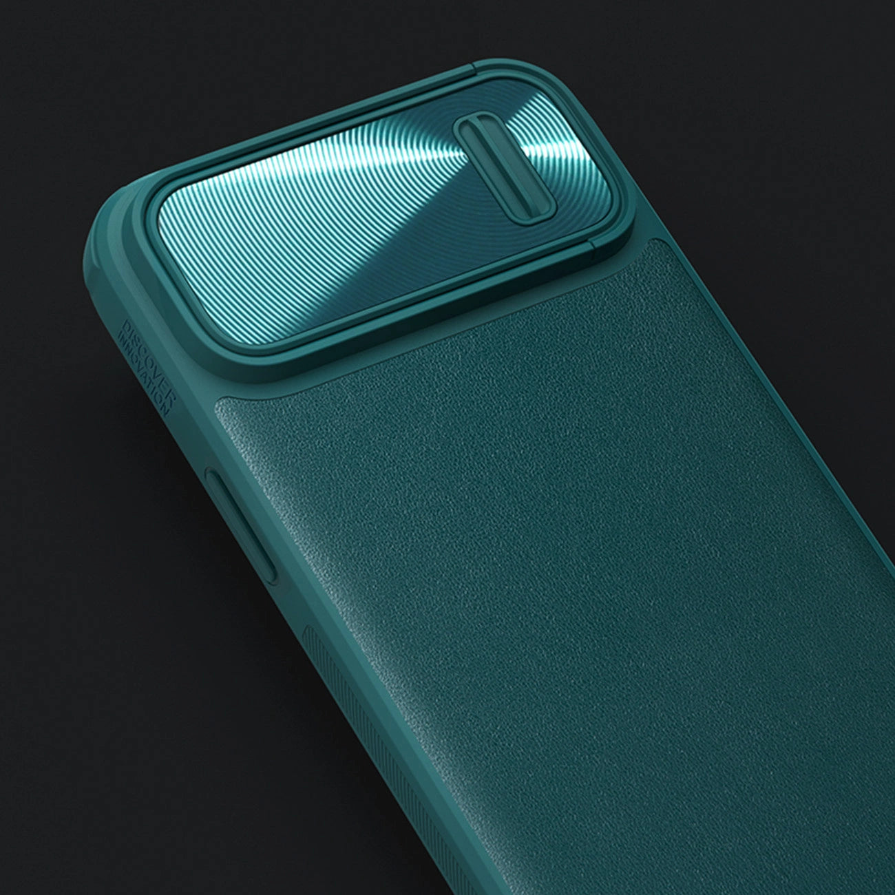 Nillkin CamShield Leather S Case iPhone 14 Pro Max case with camera cover green_9