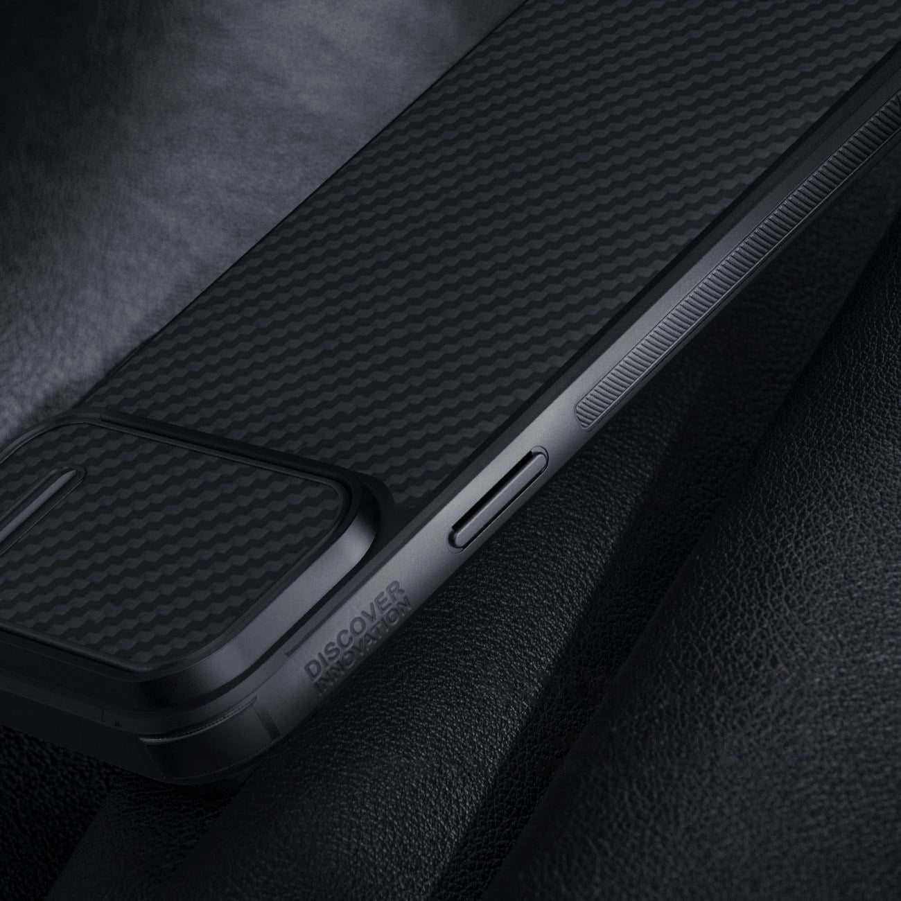 Nillkin Synthetic Fiber S Case iPhone 14 case with camera cover, black_15