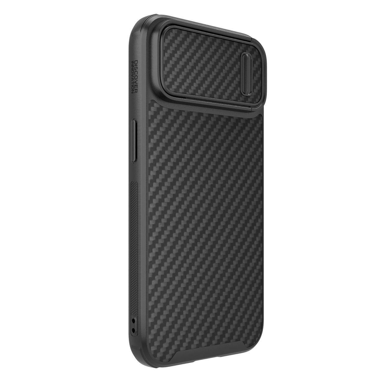 Nillkin Synthetic Fiber S Case iPhone 14 case with camera cover, black_2