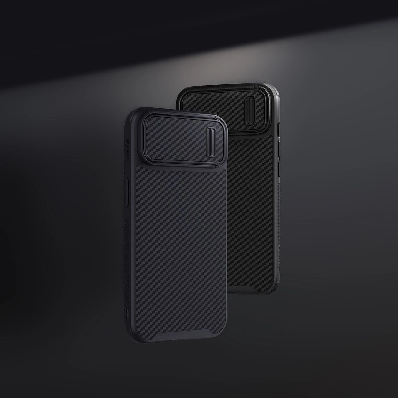 Nillkin Synthetic Fiber S Case iPhone 14 case with camera cover, black_6