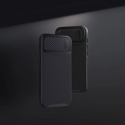 Nillkin Synthetic Fiber S Case iPhone 14 case with camera cover, black_6