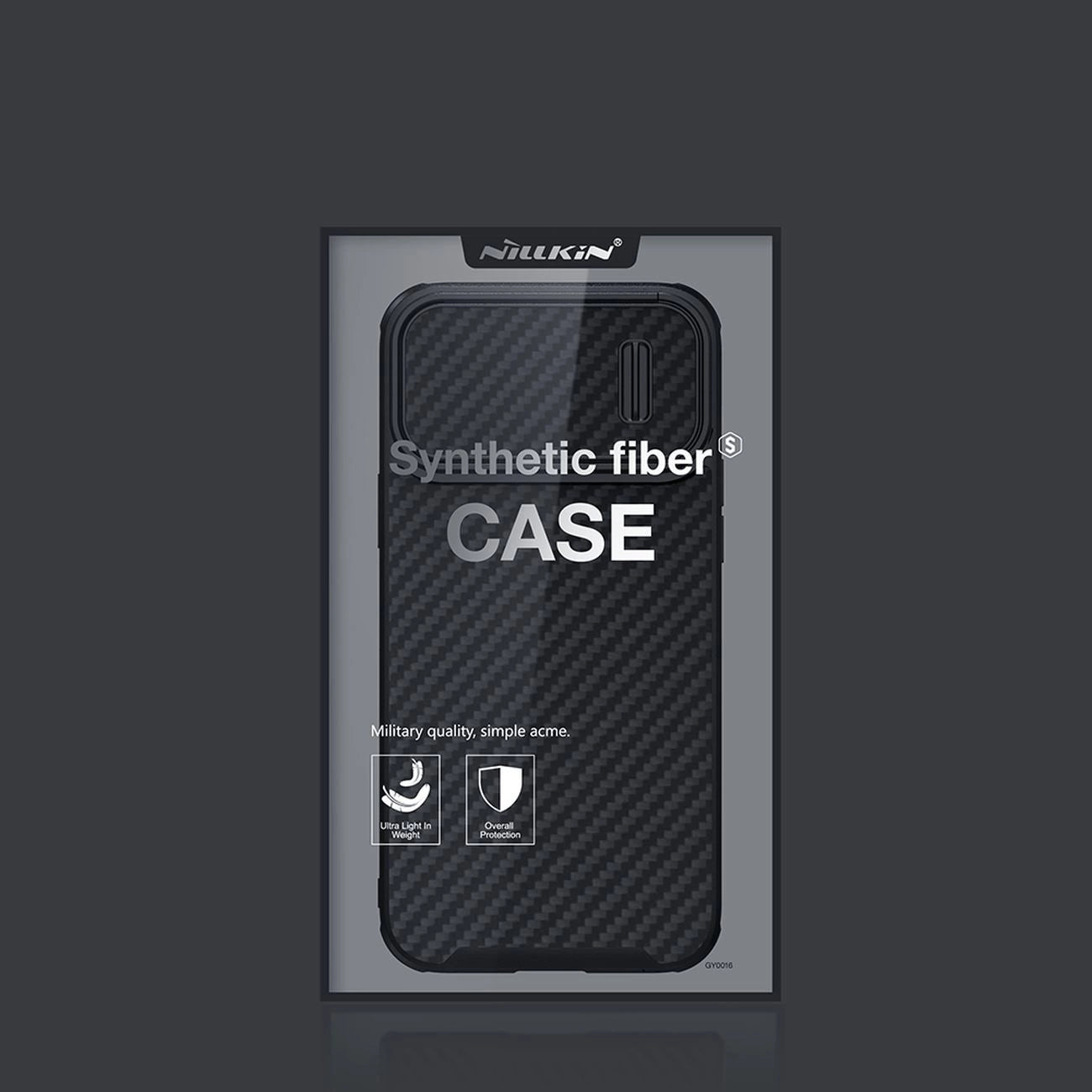 Nillkin Synthetic Fiber S Case iPhone 14 Pro case with camera cover, black_4