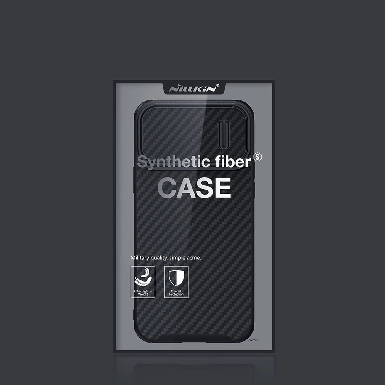 Nillkin Synthetic Fiber S Case iPhone 14 Pro Max case with camera cover, black_4