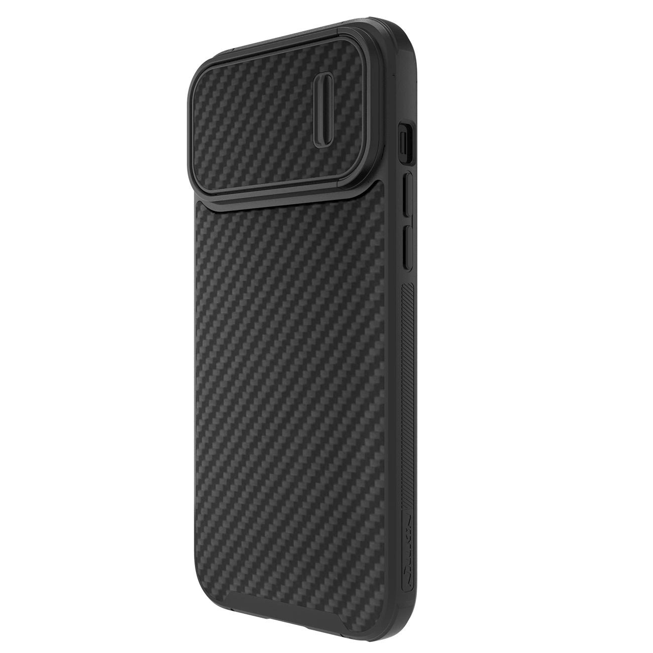 Nillkin Synthetic Fiber S Case iPhone 14 Pro Max case with camera cover, black_3