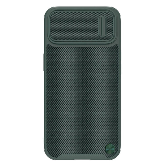 Nillkin Textured S Case for iPhone 14, armored cover with camera cover, green_0