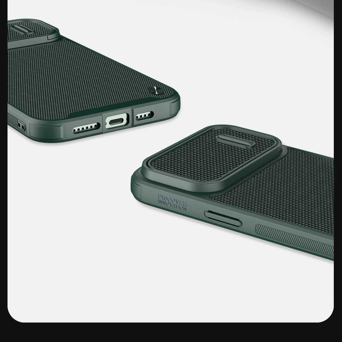Nillkin Textured S Case iPhone 14 Plus armored cover with camera cover green_12