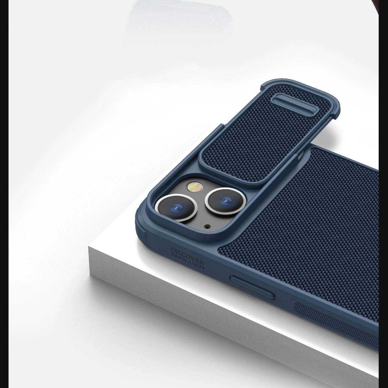 Nillkin Textured S Case iPhone 14 Plus armored cover with camera cover green_14