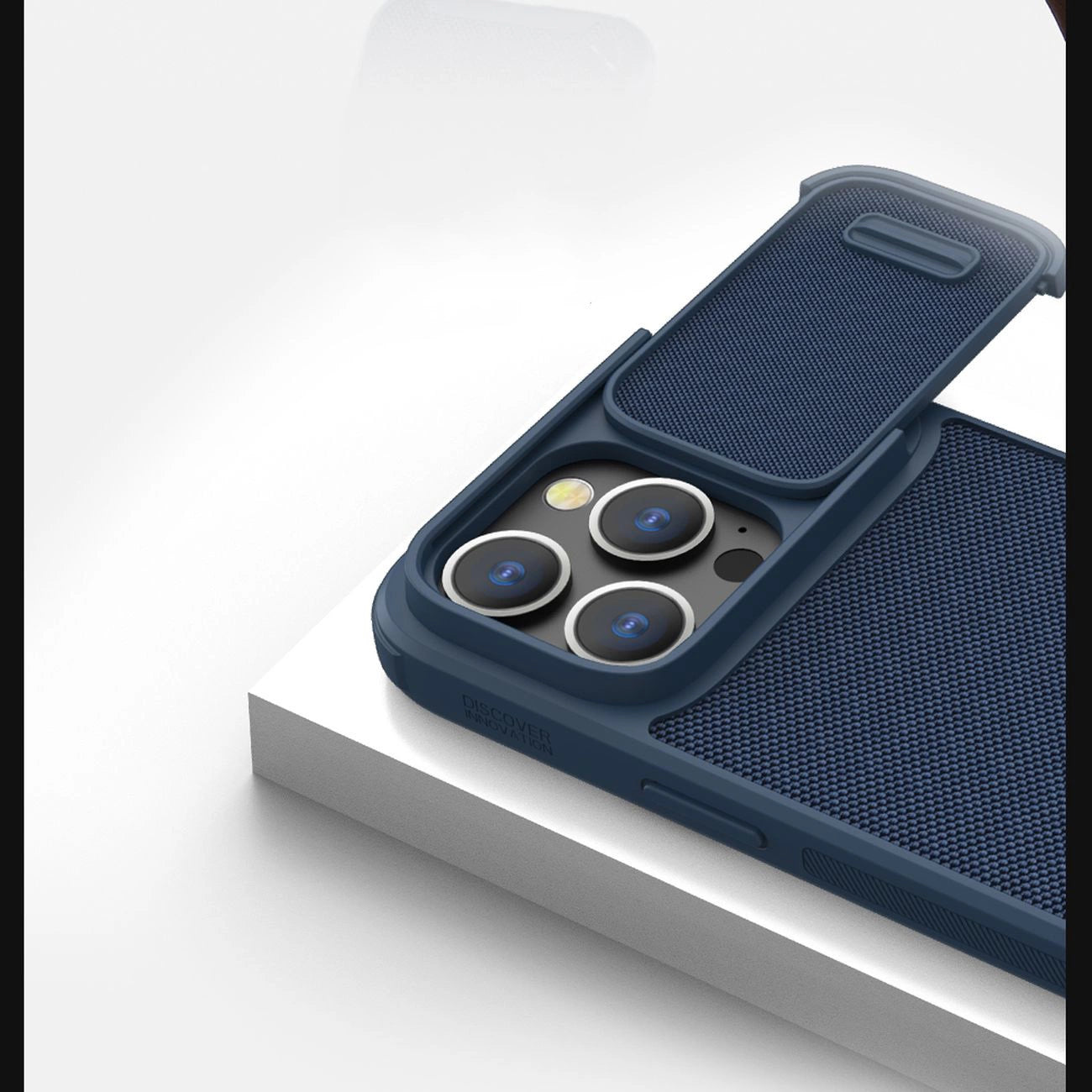 Nillkin Textured S Case iPhone 14 Pro Max armored cover with camera cover blue_12