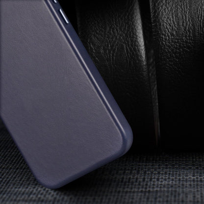 Dux Ducis Naples case for iPhone 14 Pro magnetic leather case MagSafe blue_6