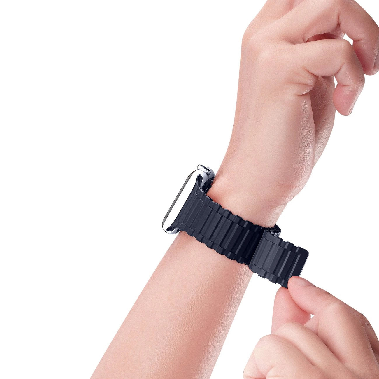 Dux Ducis Strap (Armor Version) Apple Watch SE strap, 9, 8, 7, 6, 5, 4, 3, 2, 1 (41, 40, 38 mm) silicone magnetic band bracelet blue_3