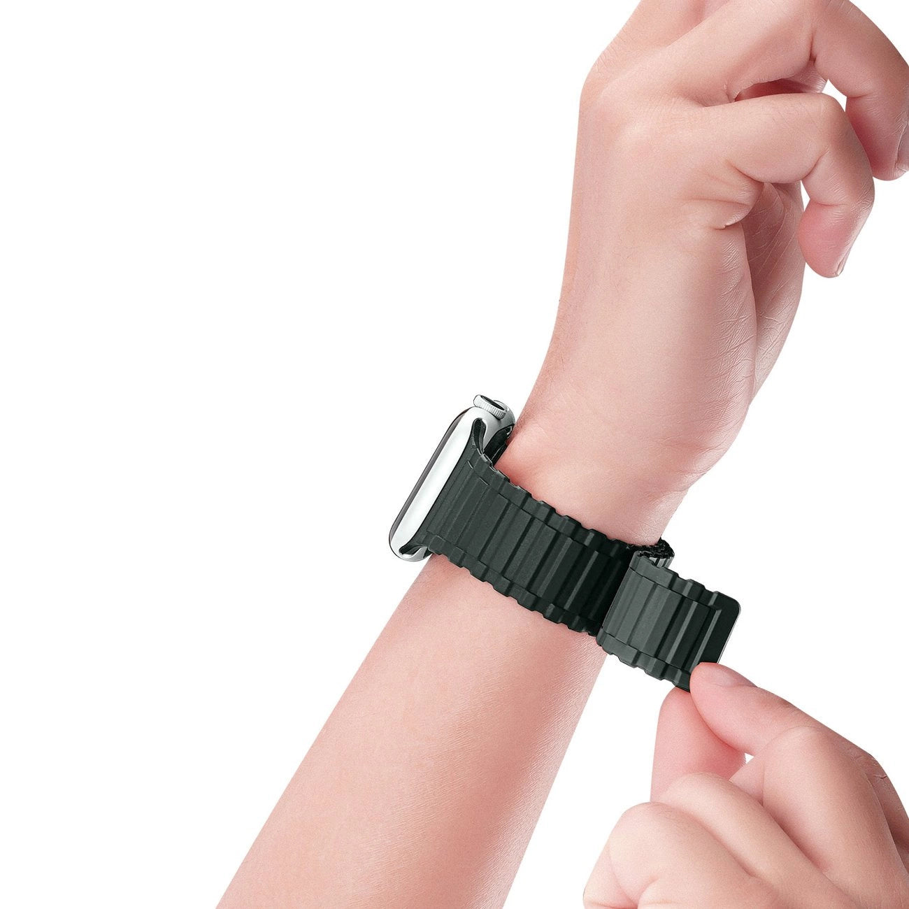 Dux Ducis Strap (Armor Version) strap Apple Watch Ultra, SE, 9, 8, 7, 6, 5, 4, 3, 2, 1 (49, 45, 44, 42 mm) silicone magnetic strap bracelet green_3