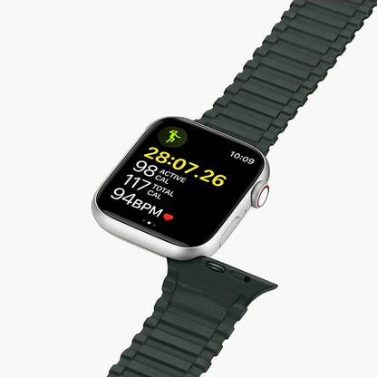 Dux Ducis Strap (Armor Version) strap Apple Watch Ultra, SE, 9, 8, 7, 6, 5, 4, 3, 2, 1 (49, 45, 44, 42 mm) silicone magnetic strap bracelet green_7