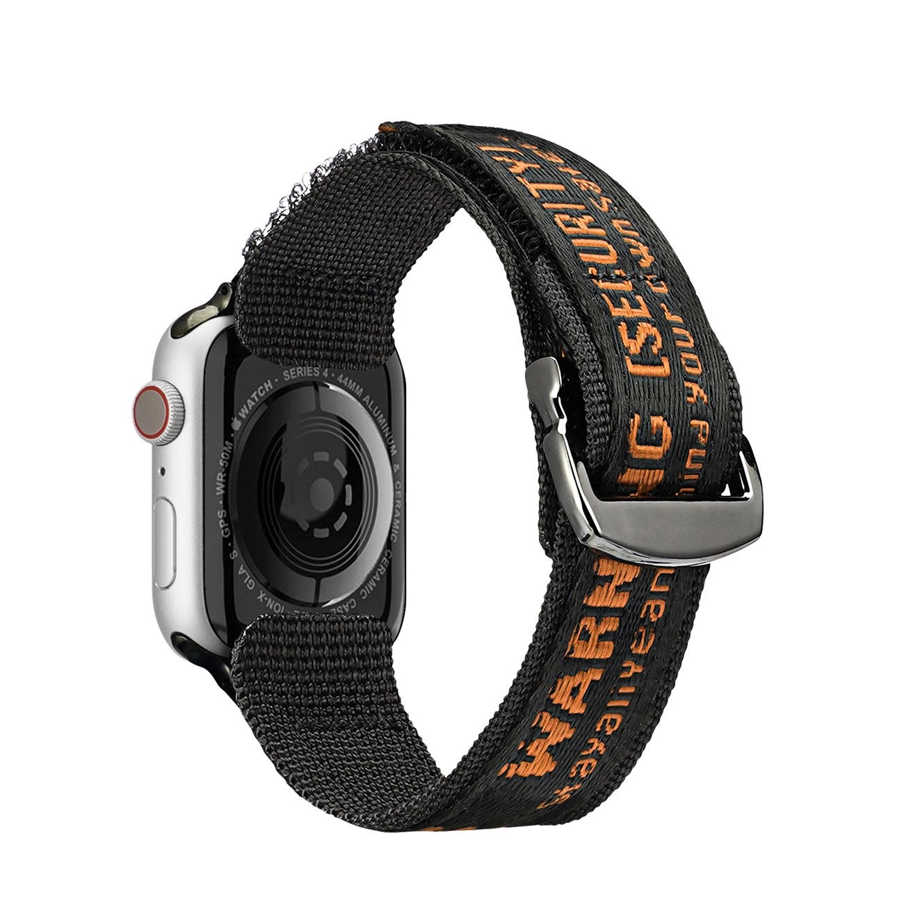 Dux Ducis Strap (Outdoor Version) Apple Watch Ultra Strap, SE, 9, 8, 7, 6, 5, 4, 3, 2, 1 (49, 45, 44, 42 mm) Nylon Band Bracelet Black and Orange_1