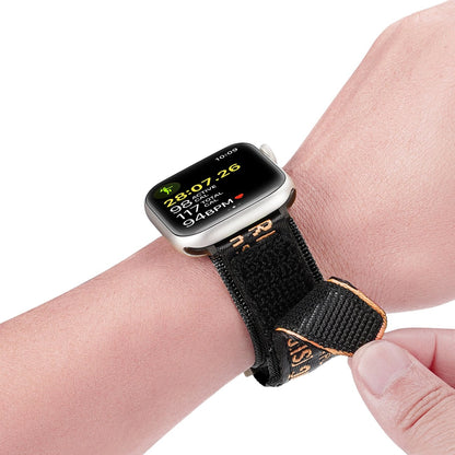 Dux Ducis Strap (Outdoor Version) Apple Watch Ultra Strap, SE, 9, 8, 7, 6, 5, 4, 3, 2, 1 (49, 45, 44, 42 mm) Nylon Band Bracelet Black and Orange_7