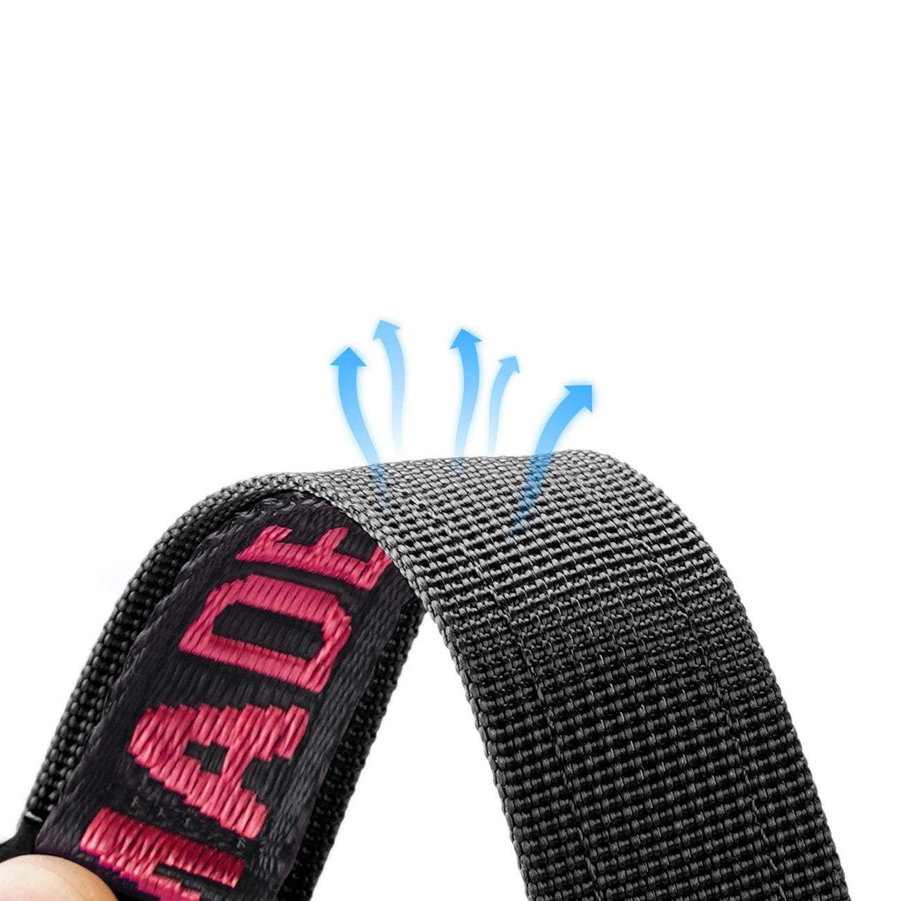 Dux Ducis Strap (Outdoor Version) Apple Watch Ultra Strap, SE, 9, 8, 7, 6, 5, 4, 3, 2, 1 (49, 45, 44, 42 mm) Nylon Band Bracelet Black and Red_3