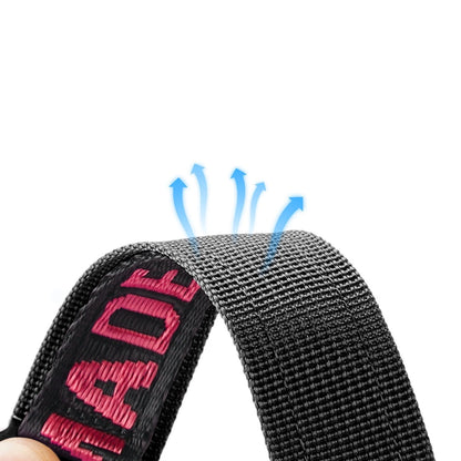 Dux Ducis Strap (Outdoor Version) Apple Watch Ultra Strap, SE, 9, 8, 7, 6, 5, 4, 3, 2, 1 (49, 45, 44, 42 mm) Nylon Band Bracelet Black and Red_3