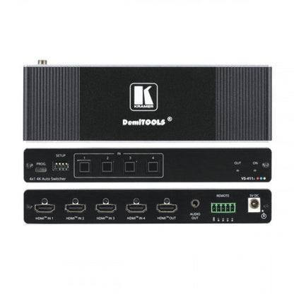 KRAMER SELECTOR VS-411X AUTOMÃTICO 4K HDR HDMI 4X1_0
