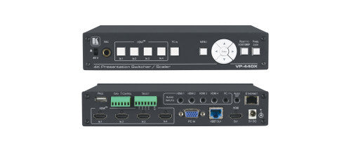 KRAMER VP-440X 18G 4K PRESENTATION SWITCHER/SCALER WITH HDBASET & HDMI SIMULTANEOUS OUTPUTS_0