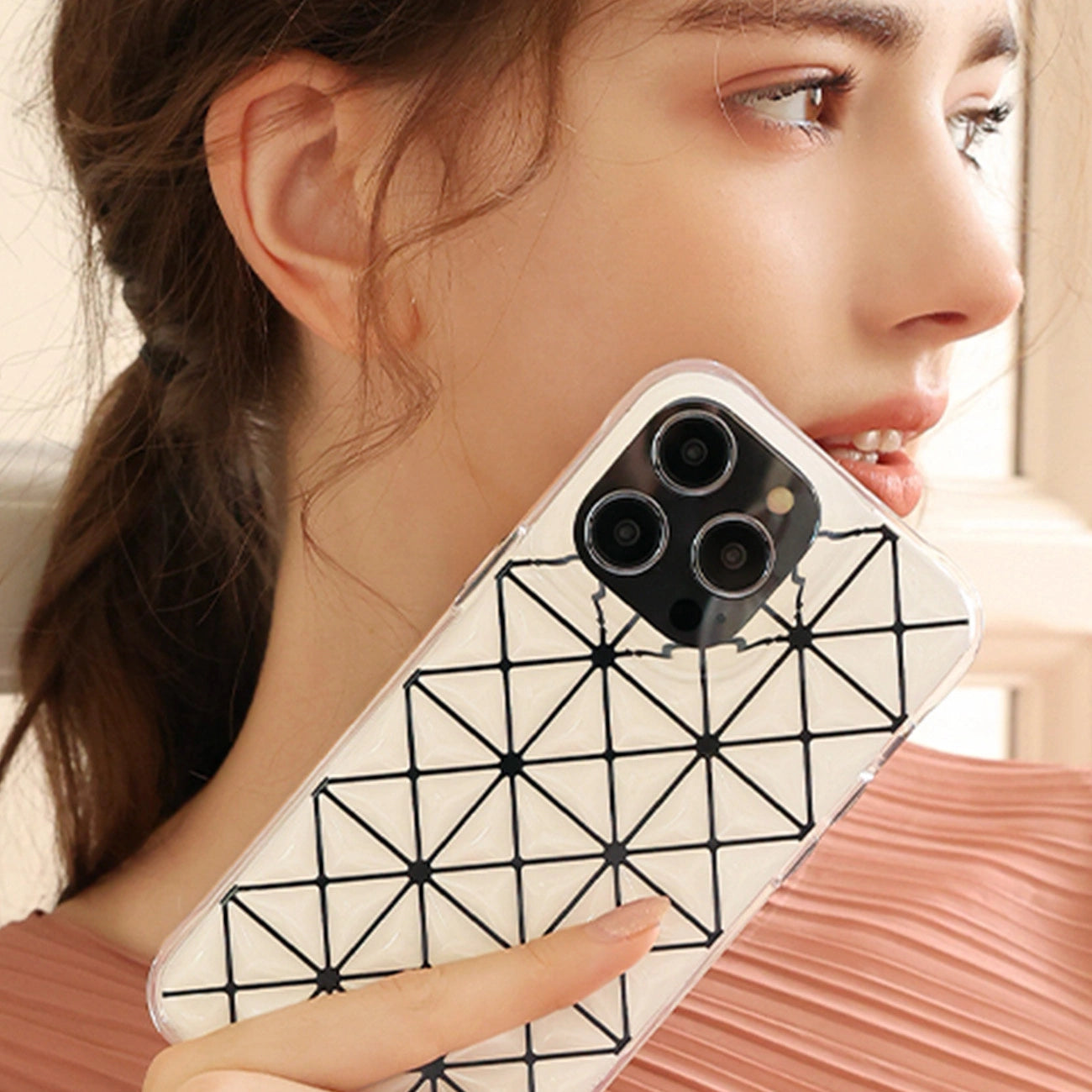 Kingxbar Miya Series case for iPhone 14 Pro cover back cover rainbow_1