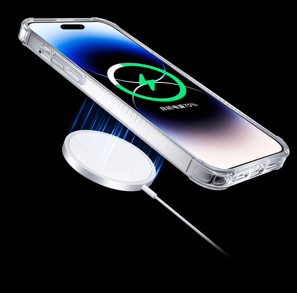 Kingxbar PQY Go Out Series magnetic case for iPhone 14 Plus MagSafe black_3