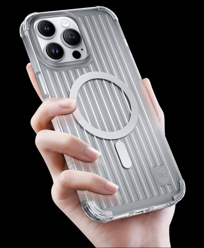 Kingxbar PQY Go Out Series magnetic case for iPhone 14 Plus MagSafe laser color_5