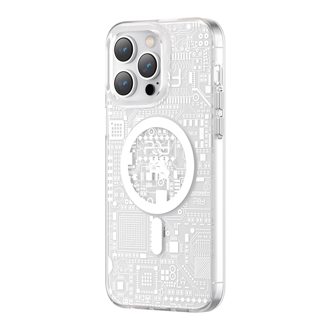Kingxbar PQY Geek Series magnetic case for iPhone 14 Plus MagSafe silver_0