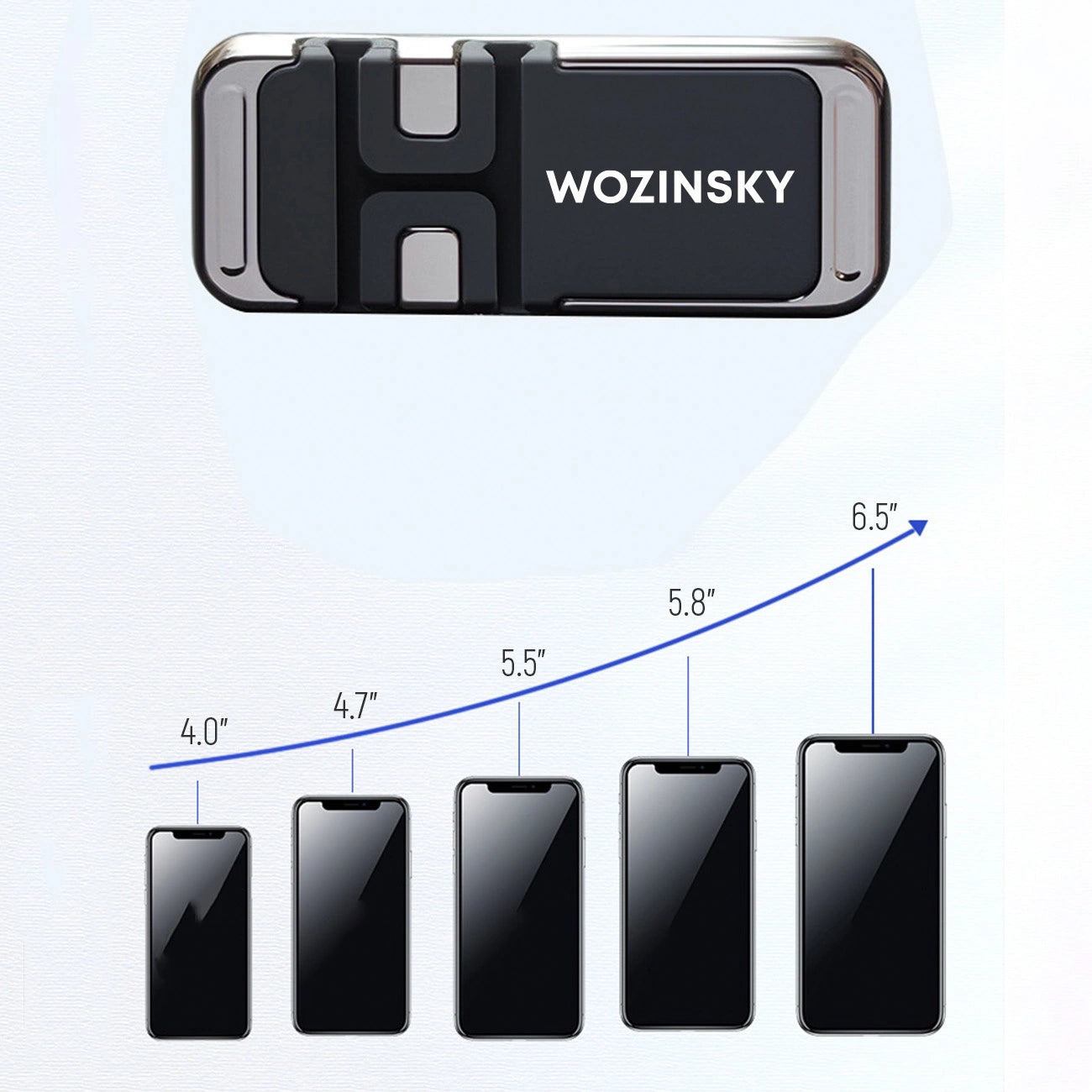 Wozinsky Magnetic Phone Holder with Cable Organizer (WMCDO-B1)_2