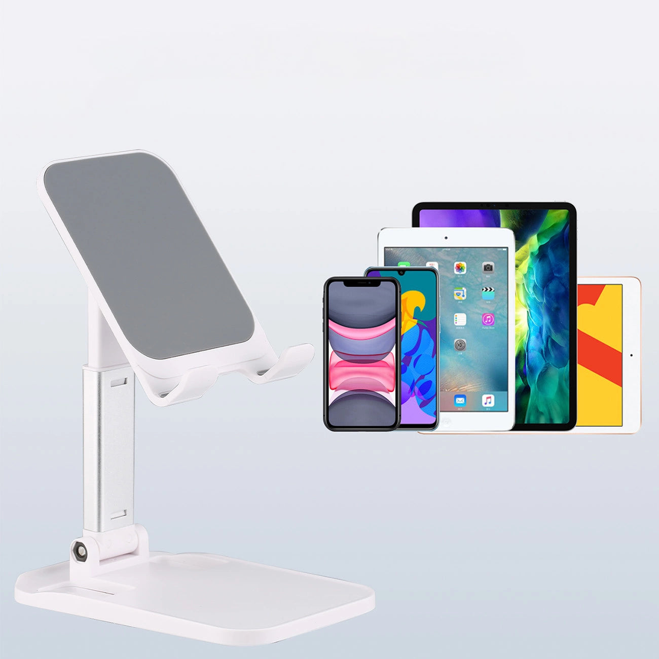 Wozinsky Desk Phone Stand Tablet Stand Foldable White (WFDPS-W1)_1