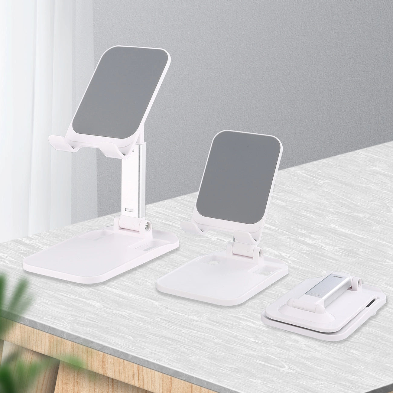 Wozinsky Desk Phone Stand Tablet Stand Foldable White (WFDPS-W1)_2