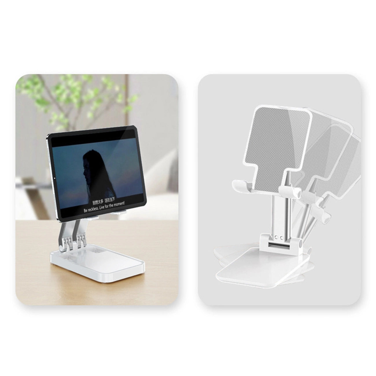 Folding phone stand for tablet (K15) - white_3