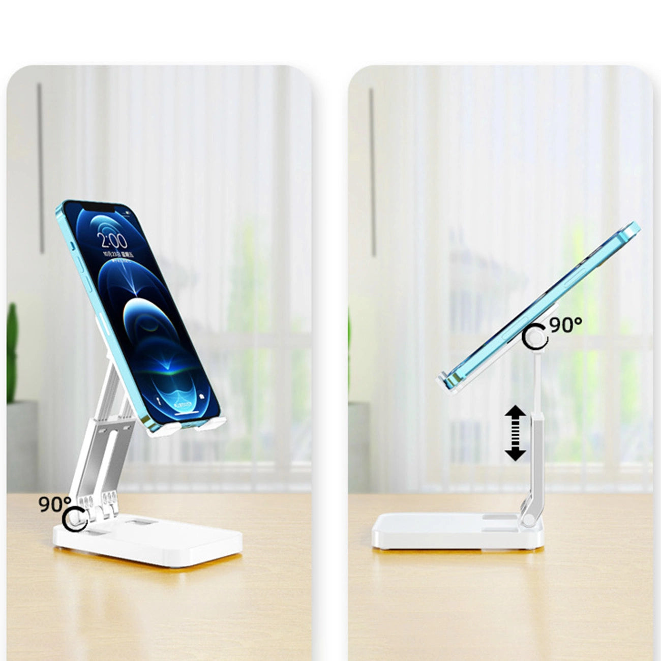 Folding phone stand for tablet (K15) - white_4
