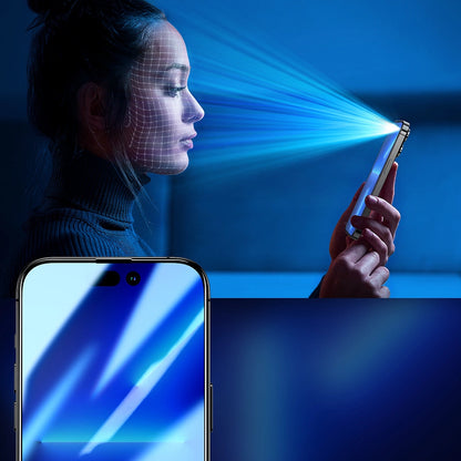 Joyroom Knight 2.5D Privacy TG Tempered Glass for iPhone 14 Plus with Anti-Spy Filter Full Screen with Frame Transparent (JR-P03)_3