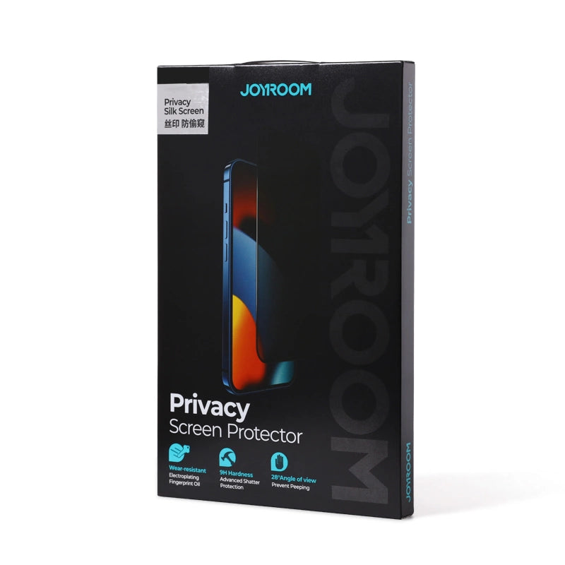 Joyroom Knight 2.5D Privacy TG Tempered Glass for iPhone 14 Plus with Anti-Spy Filter Full Screen with Frame Transparent (JR-P03)_4