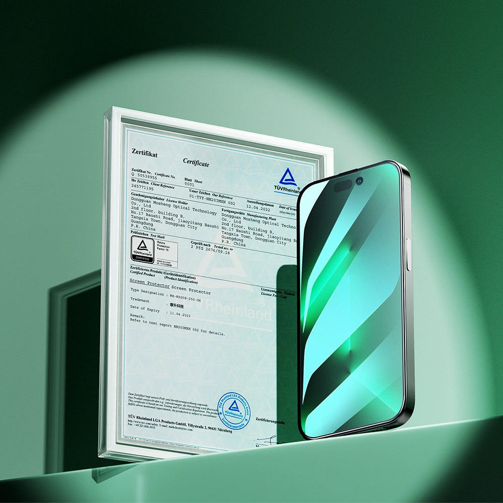 Joyroom Knight Green Glass for iPhone 14 Pro with Full Screen Anti Blue Light Filter (JR-G02)_1