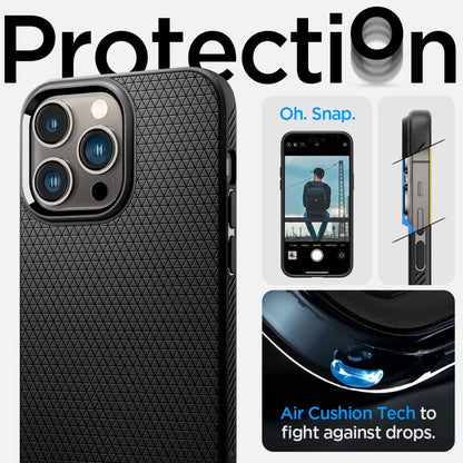 Spigen Liquid Air iPhone 14 Pro Case - Matte Black_5