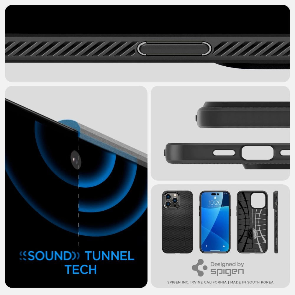 Spigen Liquid Air iPhone 14 Pro Case - Matte Black_28