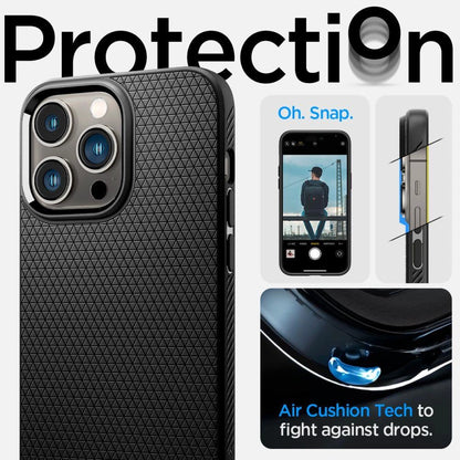 Spigen Liquid Air Case for iPhone 14 Pro Max - Matte Black_11