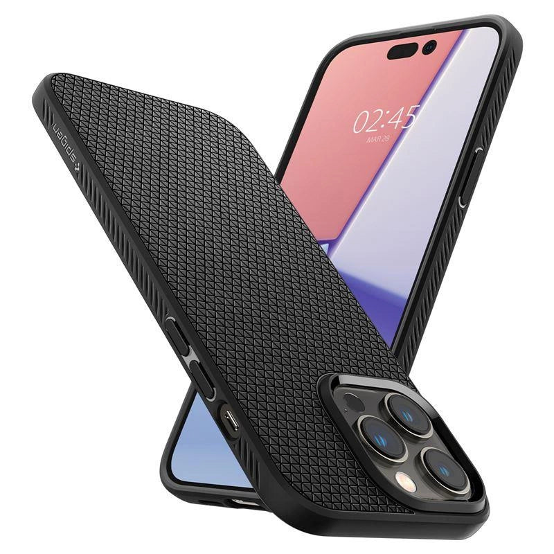 Spigen Liquid Air Case for iPhone 14 Pro Max - Matte Black_14