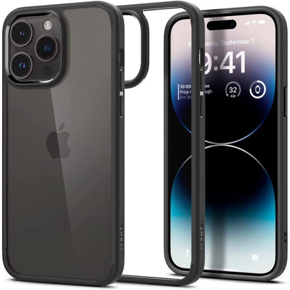 Spigen Ultra Hybrid iPhone 14 Pro Case - Matte Black_0