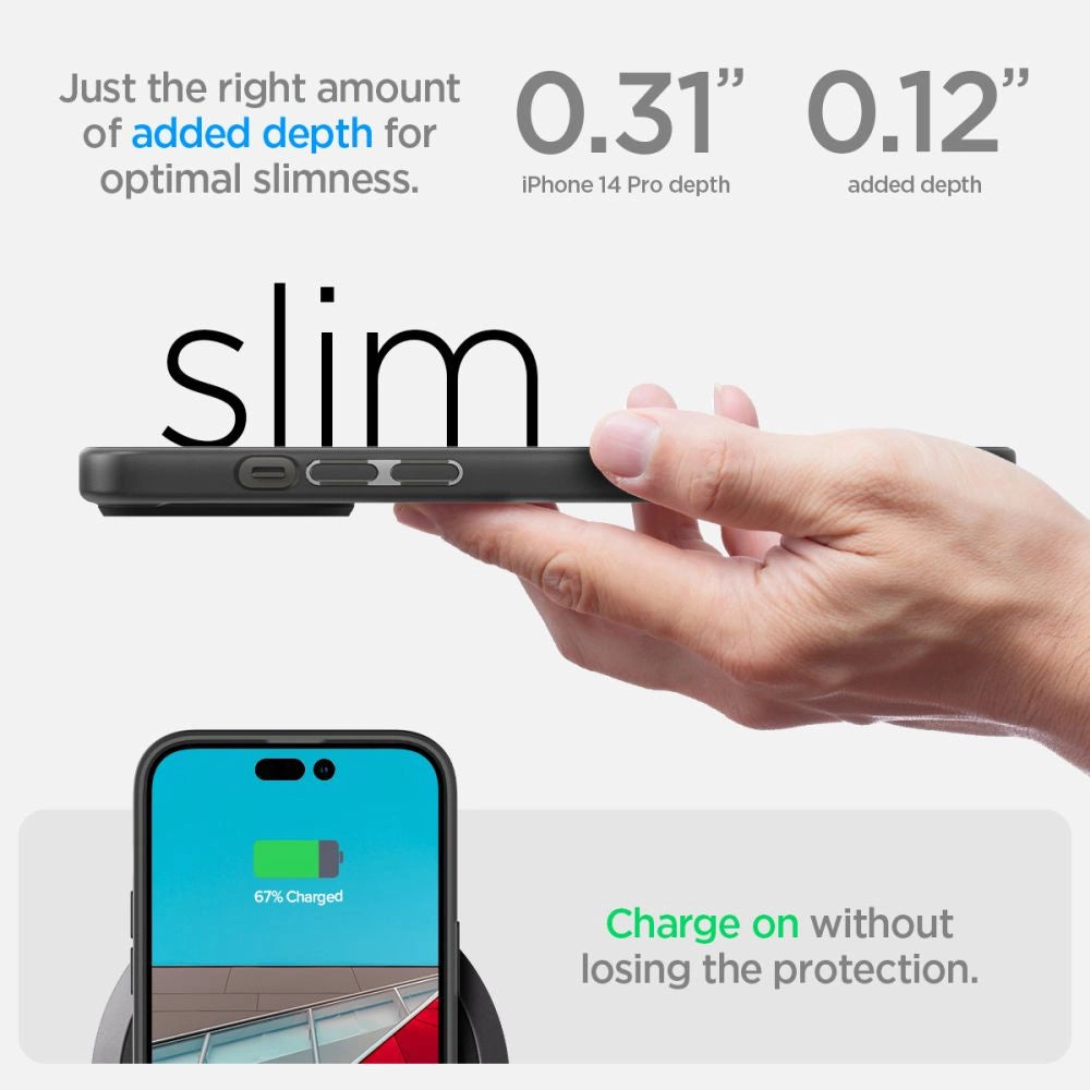 Spigen Ultra Hybrid iPhone 14 Pro Case - Matte Black_11