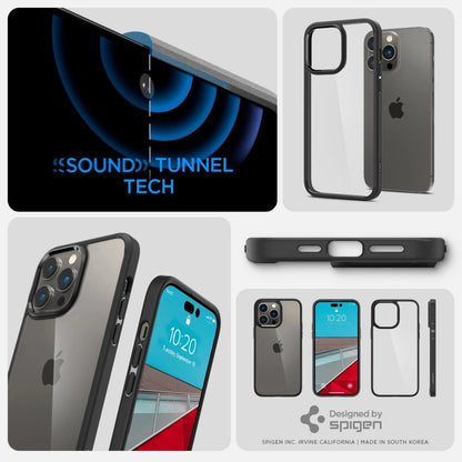 Spigen Ultra Hybrid iPhone 14 Pro Case - Matte Black_12
