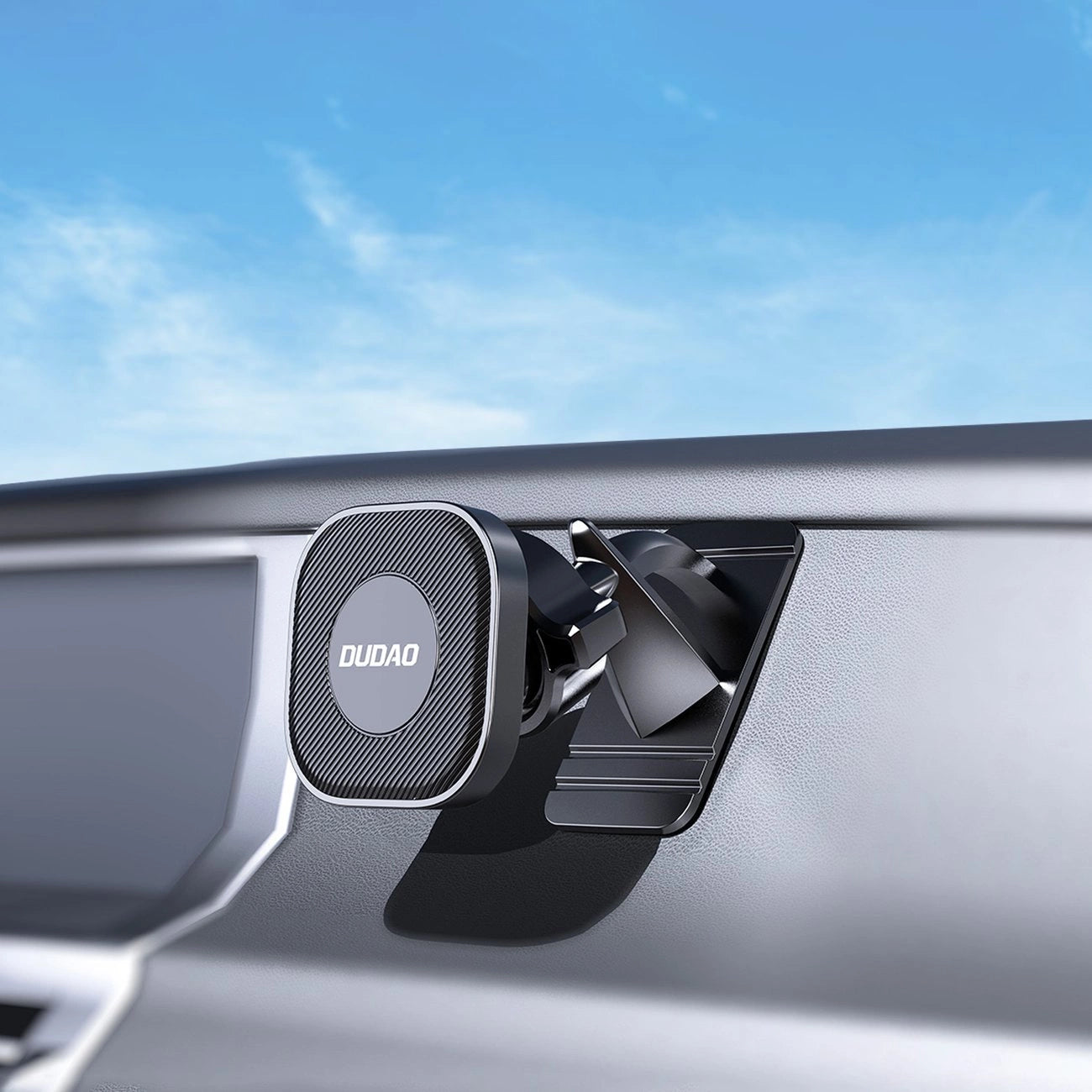 Dudao magnetic smartphone car holder black (F6C)_5