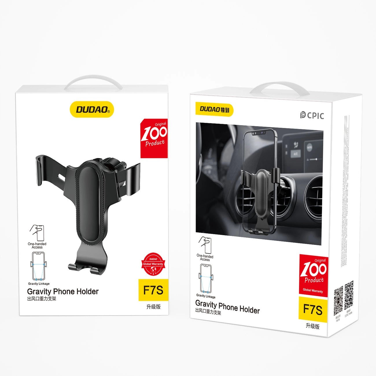 Dudao gravitational smartphone holder black (F7s)_4