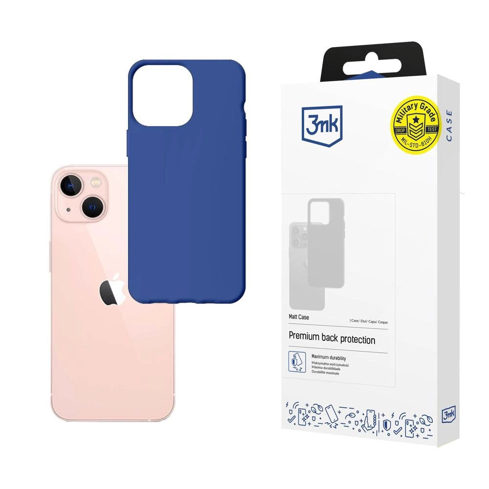 Case for iPhone 14 from the 3mk Matt Case series - blue_0