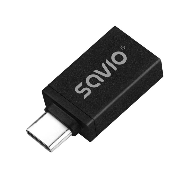 Adaptador Savio AK-80 USB-A 3.1 USB-C 3.1 / Preto / 5 GBP_0