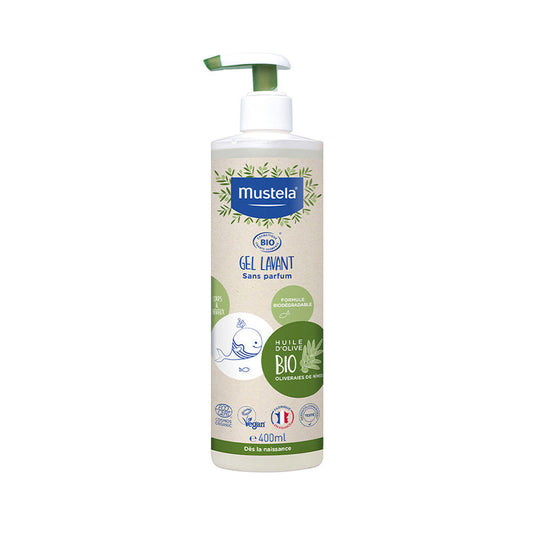 MUSTELA BIO HUILE D'OLIVE GEL SIN PERFUME 400ML_0