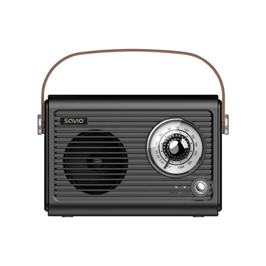RADIO PORTATIL SAVIO RS-01 BLACK-BROWN_0